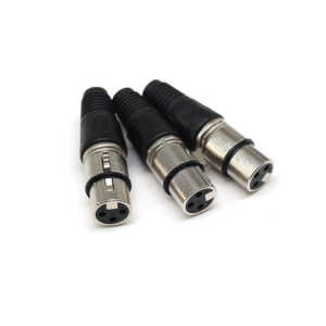 High Quality XLR Female Jack Soldering Type Audio Connectors Audio Accessory 3-8 Pins XLR Connectors for Microphone Cable