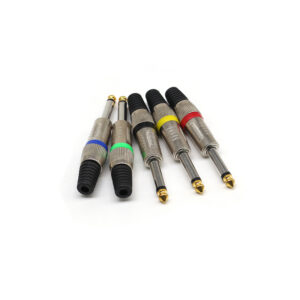 Superior New Design Audio Plugs 6.3mm Mono Jack 6.35 2 Poles Jacks Mono Plugs 6.3 Audio Accessories for Electric Guitar Cable