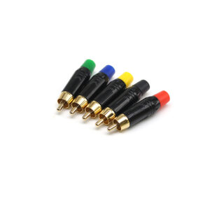 High-Quality High-Efficiency Mini Jacks Connectors RCA Cable Connectors Gold-Plated Metal Audio Accessories for Amplifier Cables
